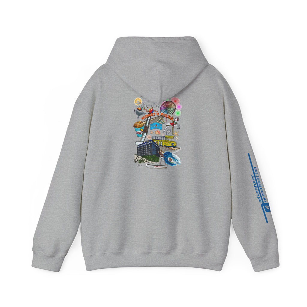 City Collage Hoodie — Retro Travel Art Pullover