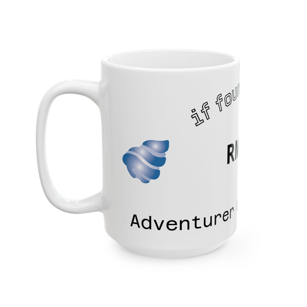 RM # Lost & Found Ceramic Mug — Oceanfront Resort Souvenir (11oz/15oz)