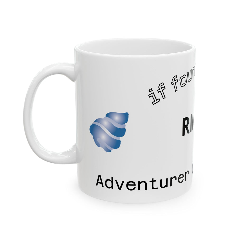 RM # Lost & Found Ceramic Mug — Oceanfront Resort Souvenir (11oz/15oz)